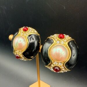 Vintage Nolan Miller signed clip on earrings